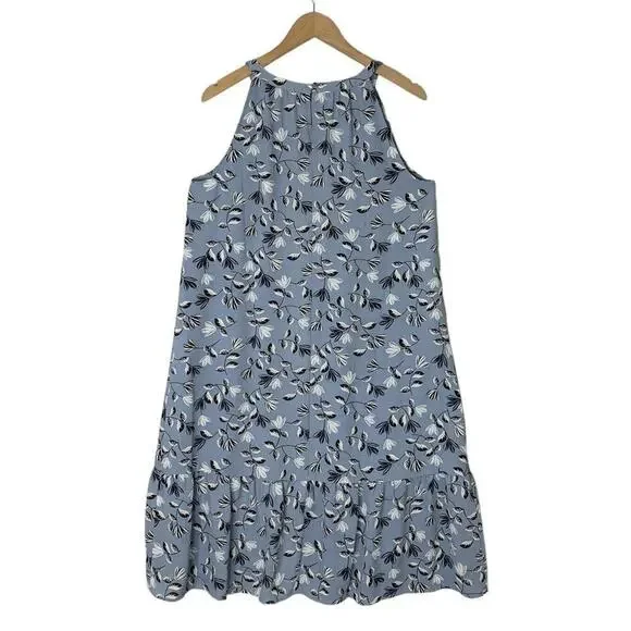 J. Jill Sky Blue Breeze Flounce Hem Maxi Dress Women Size M NWT $119 - Picture 14 of 15